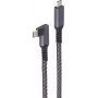 ShiverPeaks BASIC-S Cable de carga USB-C, 3.2, 90°, 100W PD, Textil, 1m (BS14-75014)