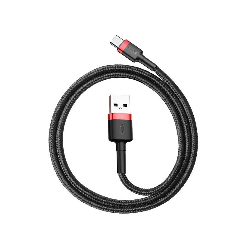 Baseus Cafule Cable USB-A a USB-C 0,5m 3A Rojo/Negro