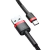 Baseus Cafule Cable USB-A a USB-C 0,5m 3A Rojo/Negro