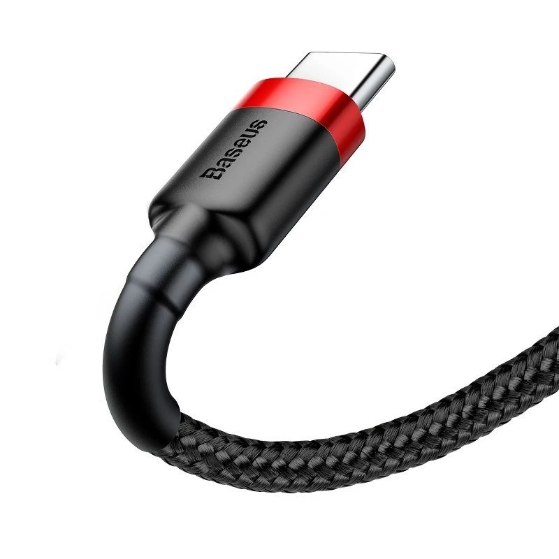 Baseus Cafule Cable USB-A a USB-C 0,5m 3A Rojo/Negro
