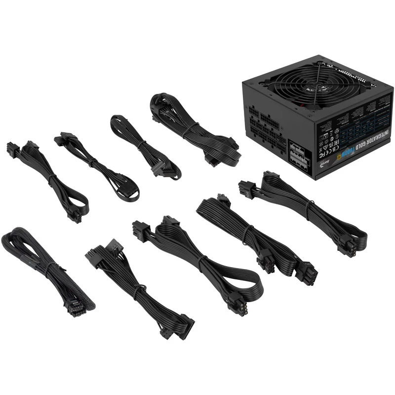 Aerocool Integrator Gold 1000W Fuente de alimentación ATX Negra