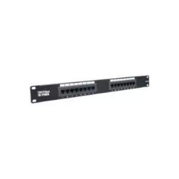 TRENDnet Panel de parcheo - CAT 6 - 48 puertos - montaje en rack 2U - no apantallado - Negro