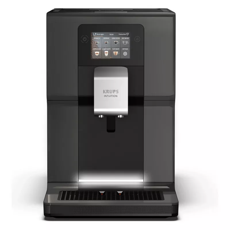 KRUPS Intuition Preference EA872B10 Cafetera superautomática con preparador de capuchino, 15 bar, Negra