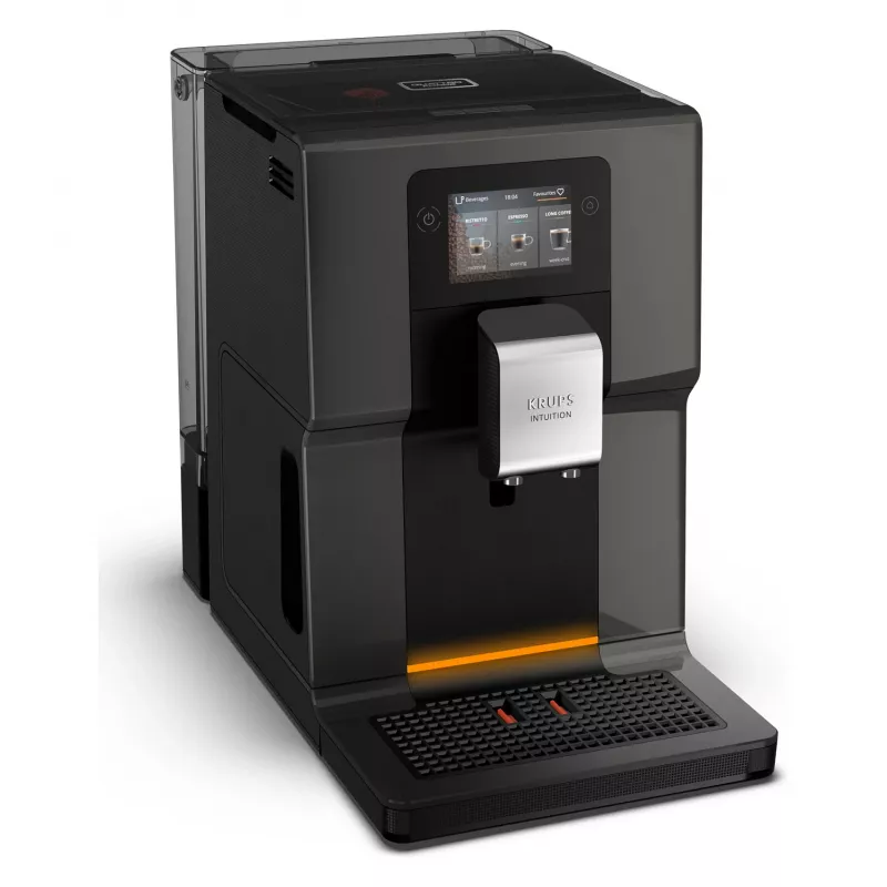 KRUPS Intuition Preference EA872B10 Cafetera superautomática con preparador de capuchino, 15 bar, Negra