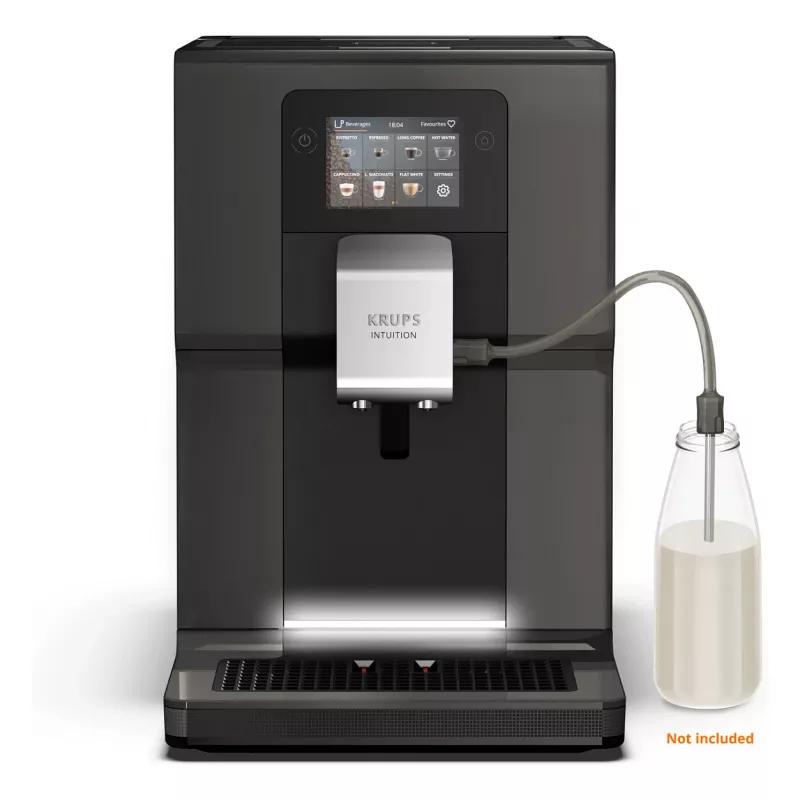 KRUPS Intuition Preference EA872B10 Cafetera superautomática con preparador de capuchino, 15 bar, Negra