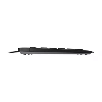 Cherry STREAM KEYBOARD - Teclado USB con cable - Distribución pan-nórdica - Negro