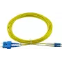 BlueOptics Cable de conexión de fibra óptica dúplex LC-UPC/SC-UPC Monomodo 15 metros