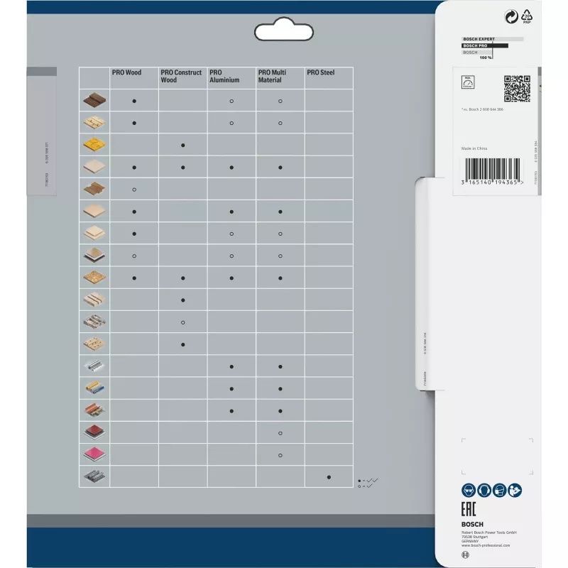 BOSCH PRO Wood Disco de sierra circular, Ø 250 mm, 80 dientes (orificio 30 mm, para sierras ingletadoras y de tronzar)