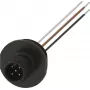 Siemens 3SY3128 Conector macho para interruptores de posición, 5 polos, conexiones por tornillo, IP65, negro/gris