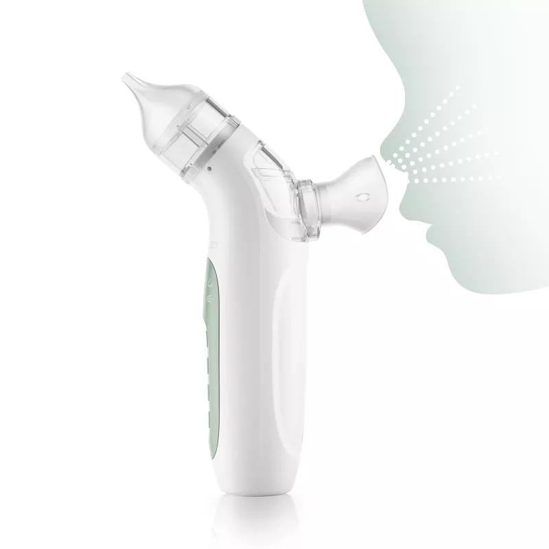 Momcozy BN007 BreezyClear Aspirador nasal eléctrico 2 en 1 con spray salino y succión