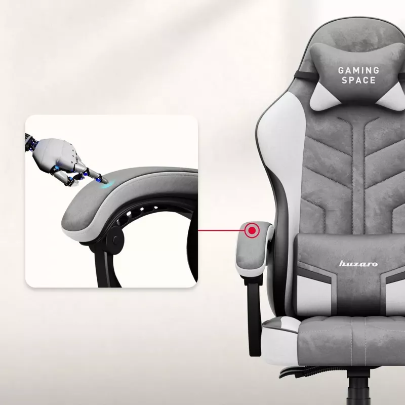 Huzaro Force 2.7 Grey silla gaming