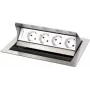 Kindermann CablePort Standard² placa de montaje 4-Fold - negro (250x190mm)