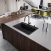 Franke Maris Slim J Grifo de cocina extraíble, Negro mate