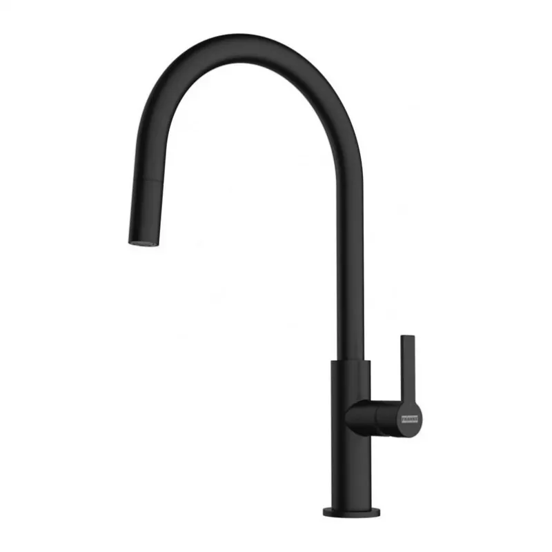 Franke Maris Slim J Grifo de cocina extraíble, Negro mate