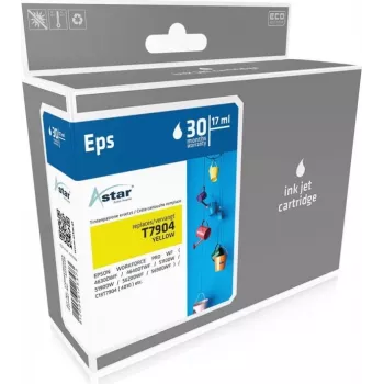 ASTAR cartucho de tinta compatible amarillo 17ml 2000 páginas para Epson WorkForce Pro WF-5110 WF-5190 WF-5620 WF-5690