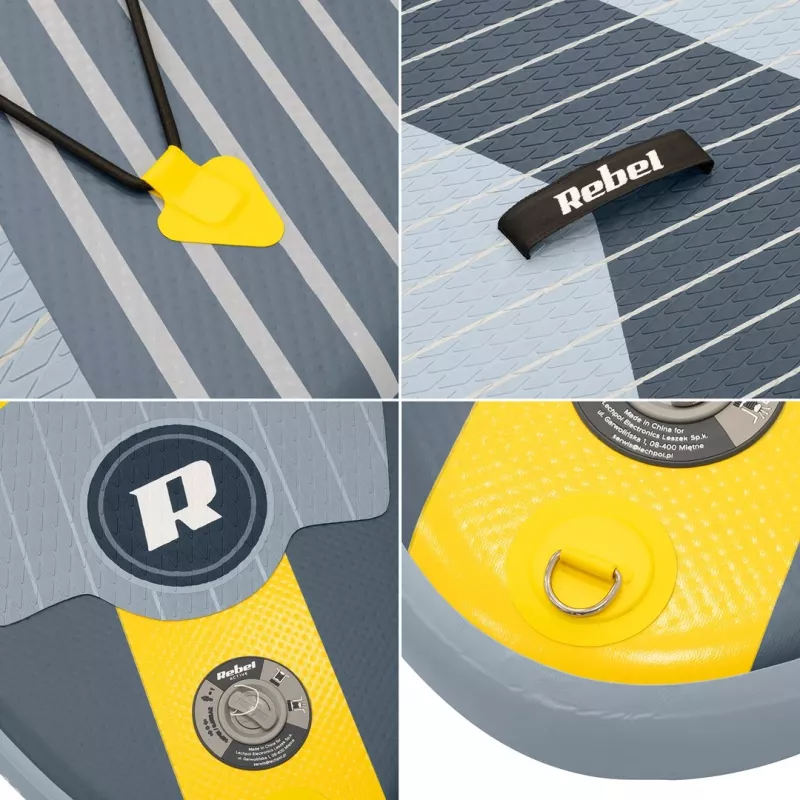 REBEL ACTIVE tabla de SUP hinchable Small gris RBA-4511