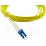 BlueOptics Cisco Compatible CAB-SMF-LC-SC-15 Cable de conexión de fibra óptica monomodo dúplex, LC/UPC a SC/UPC, 15m, Beige, OS2 G.657.A1