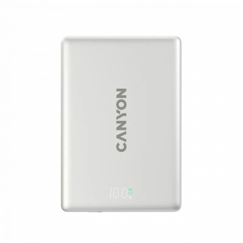 CANYON OnPower 500 PD20W Batería externa magnética 5000mAh Aluminio Star Grey