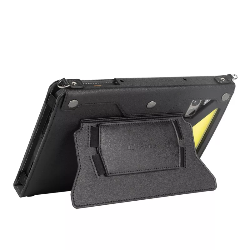 Ulefone Armor Pad 4 Holster Pro Funda robusta con correa de mano, correa para el hombro y soporte - Negro