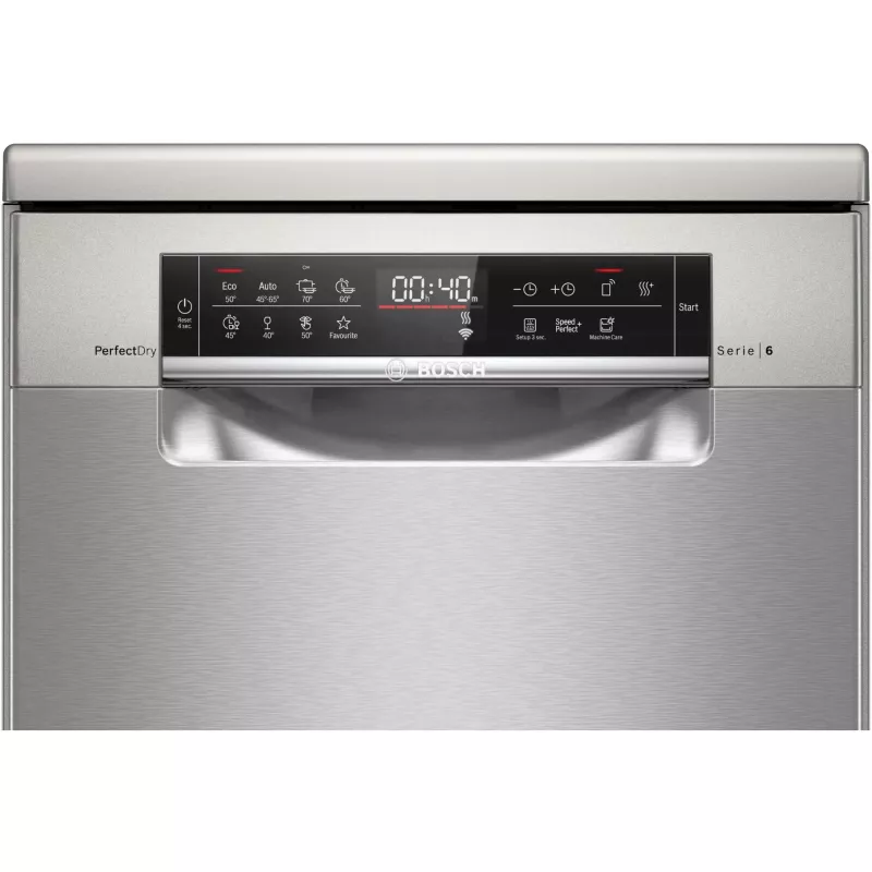 Bosch Serie 6 SPS6YMI14E Lavavajillas independiente, 10 cubiertos, 45 cm, Acero inoxidable, Home Connect