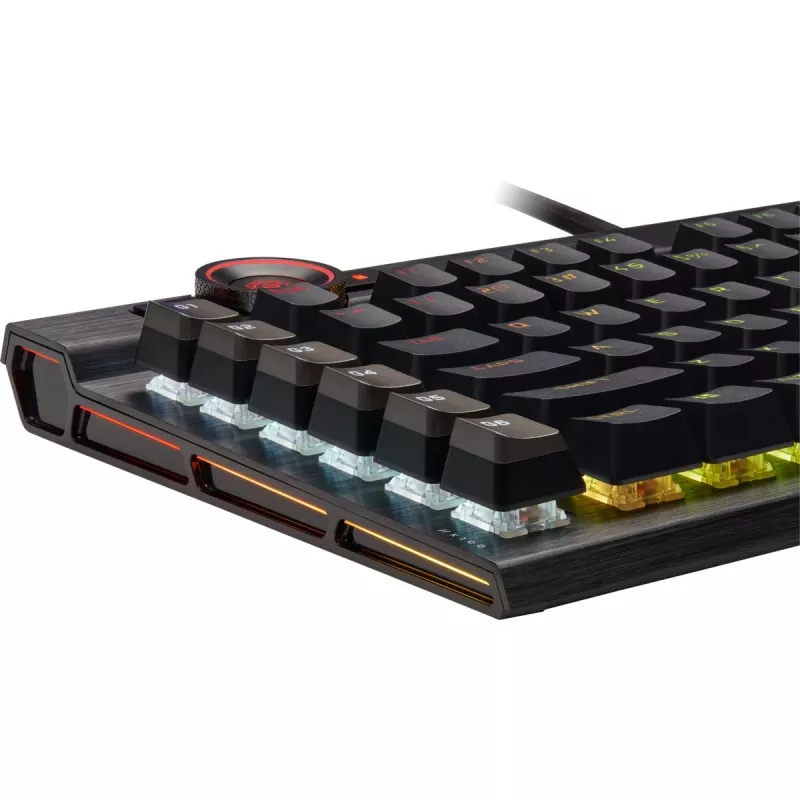 Corsair K100 Teclado gaming RGB, interruptores óptico-mecánicos CORSAIR OPX, RGB LED, Negro