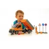 BRUDER MB Sprinter Municipal con módulo de luz y sonido, Naranja, escala 1:16