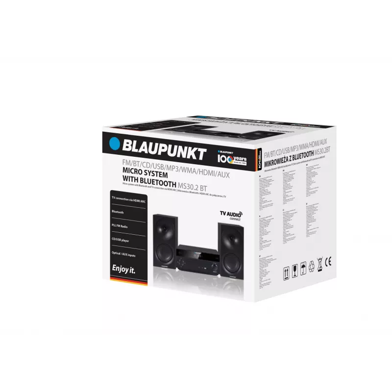 Blaupunkt MS30.2BT Micrófono Bluetooth Negro