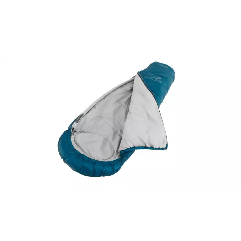 Easy Camp Starling Saco de dormir tipo momia 170x60x45 cm Azul niños Cremallera bidireccional con autobloqueo