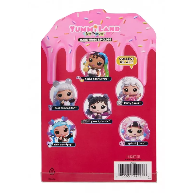 MGA ENTERTAINMENT Yummiland muñeca con brillo de labios Sour Sweeties – Astrid Stars