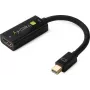 Techly IADAP-MDP-HDMIF8K adaptador de Mini DisplayPort 1.4 (macho) a HDMI (hembra), 8K, negro