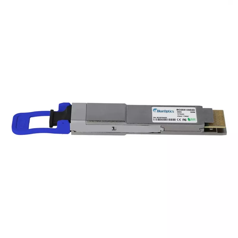 BlueOptics QSFP-DD 400G 400GBASE-DR4 1310nm 500m MPO-12 SMF Transceptor Compatible con NVIDIA MMS1V00-WM