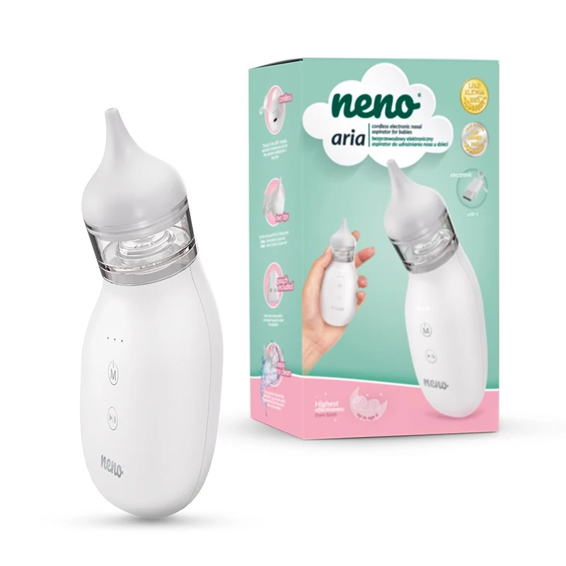 Neno Aria Aspirador nasal electrónico inalámbrico para la limpieza de la nariz de los niños
