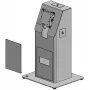 Ergonomic Solutions Mini Kiosk con placa base para montaje en mesa - Negro