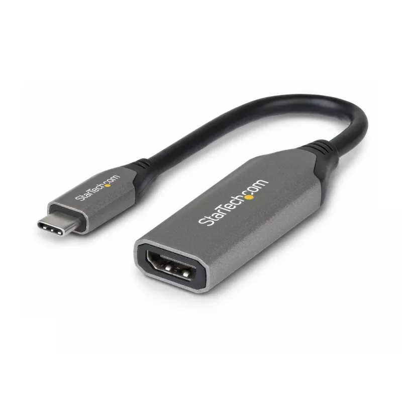 StarTech.com 112B-USBC-HDMI21 adaptador de USB-C a HDMI 2.1, 8K 60Hz / 4K 120Hz, HDR10+, compatible con Thunderbolt / USB4, cable de 20 cm