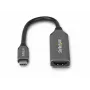 StarTech.com 112B-USBC-HDMI21 adaptador de USB-C a HDMI 2.1, 8K 60Hz / 4K 120Hz, HDR10+, compatible con Thunderbolt / USB4, cable de 20 cm