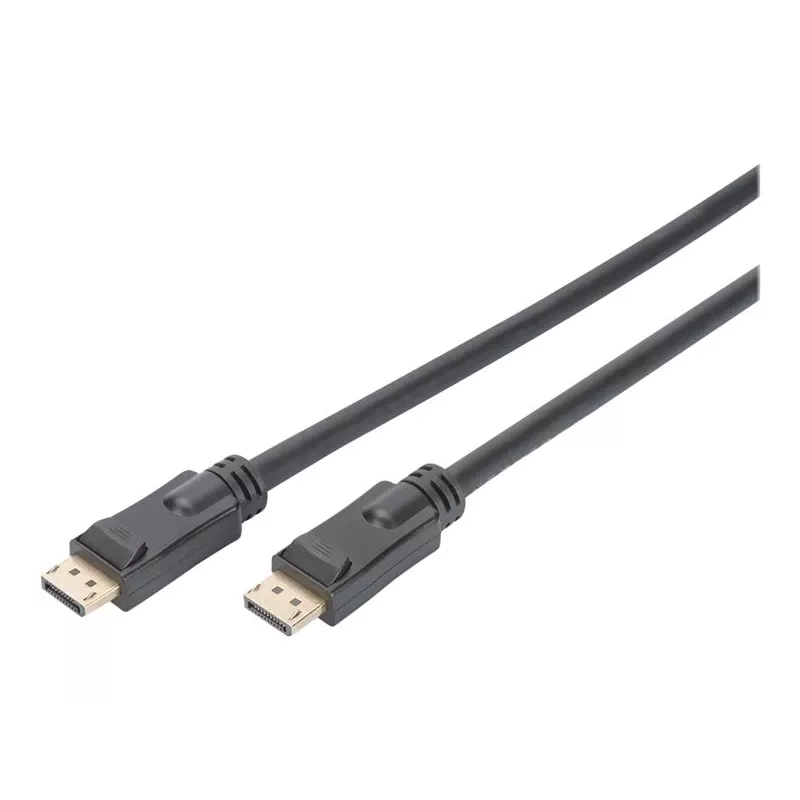 DIGITUS Cable DisplayPort con amplificador 4K 60Hz UHD DP/DP macho/macho negro 20m