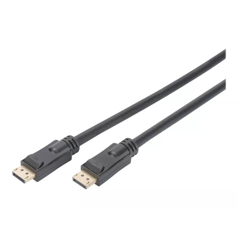 DIGITUS Cable DisplayPort con amplificador 4K 60Hz UHD DP/DP macho/macho negro 20m