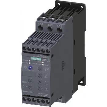Siemens SIRIUS 3RW4028-1BB14 Arrancador suave, 38A, 230V AC/DC, 18,5kW, trifásico