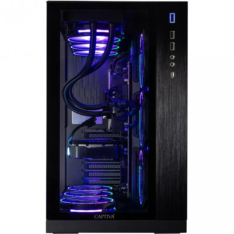 CAPTIVA Highend Gaming I89-020 PC de sobremesa (Intel Core i9-14900KF, 64GB DDR5 RAM, 2TB NVMe SSD, NVIDIA GeForce RTX 5080 16GB GDDR7, Windows 11 Home)
