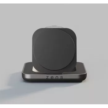 ZENS Nightstand Charger Pro 2 Cargador Inalámbrico Magnético 2 en 1 Qi2 15W USB-C para iPhone y Apple Watch