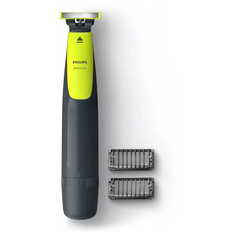 Philips OneBlade QP2510/15 Afeitadora y recortadora - Negro/Limette, a pilas, 30 minutos de autonomía