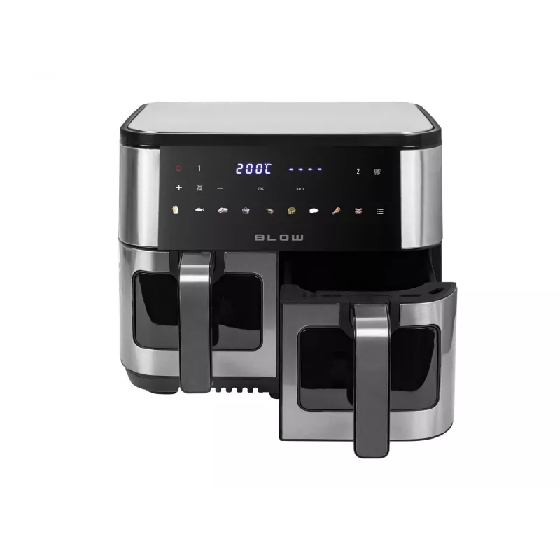 BLOW Freidora de aire 2500W 9L Panel táctil digital Pantalla LED Negro