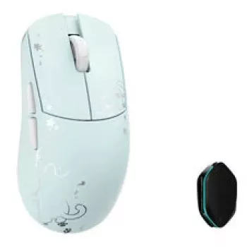WL MOUSE WLMouse YING Ratón gaming inalámbrico de magnesio, PAW3950HS, 8K Polling, interruptores ópticos OMRON - Azul