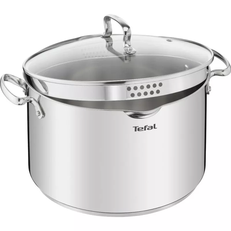Tefal Duetto+ G7196456 tapa de cristal de 28 cm para olla de acero inoxidable
