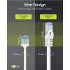 GOOBAY cable de red Cat.6a ultraflexible Slim, U/FTP, blanco, 15m, conectores extra cortos