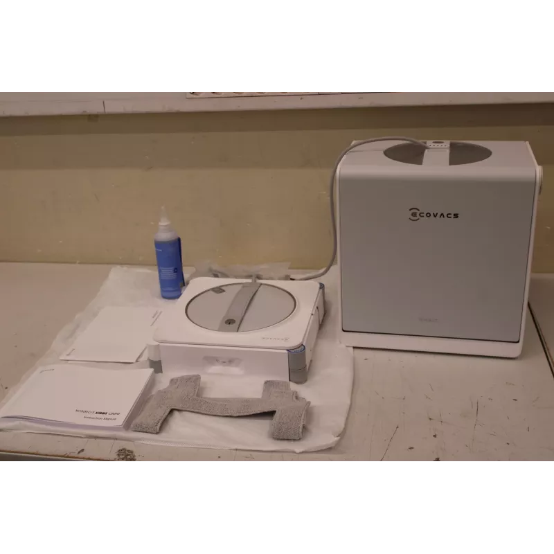 ECOVACS WINBOT W2S OMNI robot limpiacristales con cable, 8000 Pa, blanco