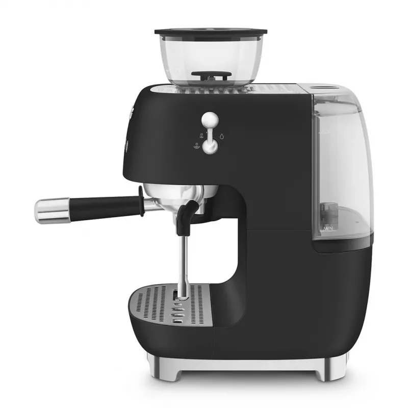 Smeg EGF03BLMEU cafetera espresso con molinillo, 1650 W, negra