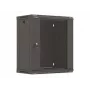 LANBERG WF03-5312-10B armario de pared 19 pulgadas 12U 540x350 Flat Pack con puerta de cristal negro