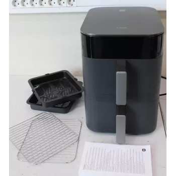 Xiaomi Dual Zone Air Fryer 12L EU - freidora de aire inteligente doble 12L, 2800 W, negro (desprecintado, con arañazos)