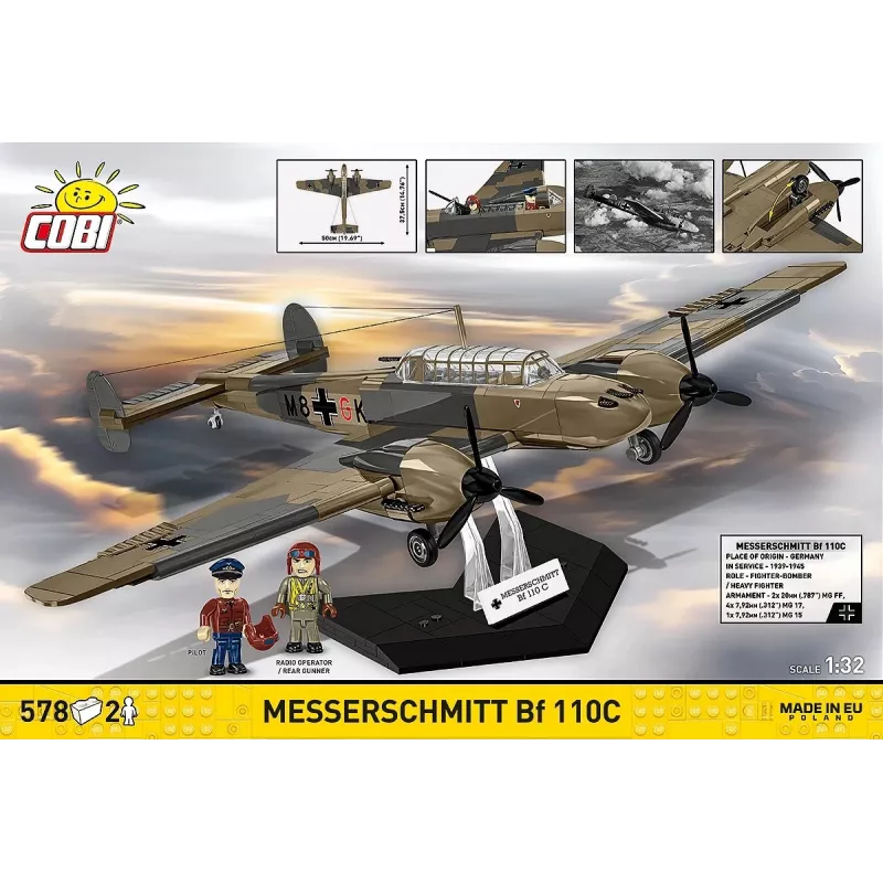COBI KLOCKI Blocks Messerschmitt BF 110C 578 piezas